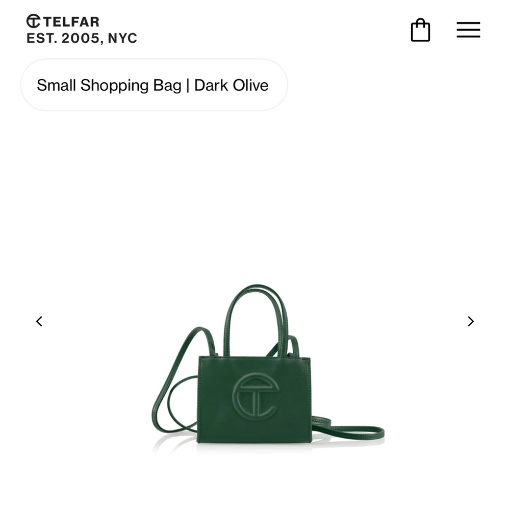 Telfar Small Shopping Bag Dark Olive